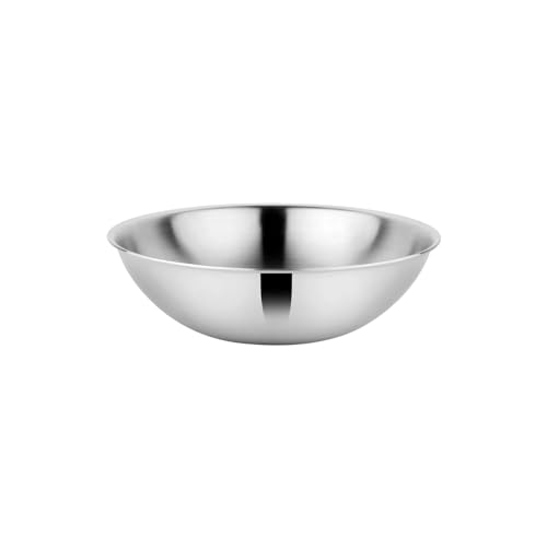 Image of Prabha Stainless Steel Prima Tasla with Flat Bottom, Tasla, 26cm, 3.5 L Capacity, Perfect for Kitchen Need, Induction and Gas Stove Compatible