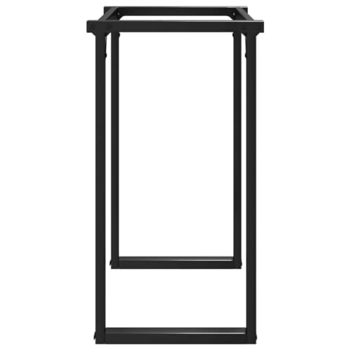 Pieds de table en O en acier noir pour stabiliser votre table - 5