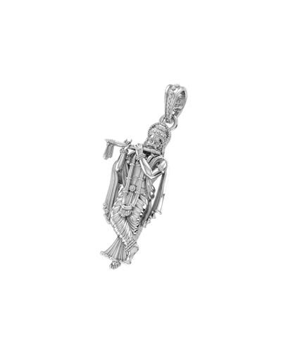 Pendentif Dieu Krishna argent sterling 925 petit modele collier Mtrolls 3,7g - 2