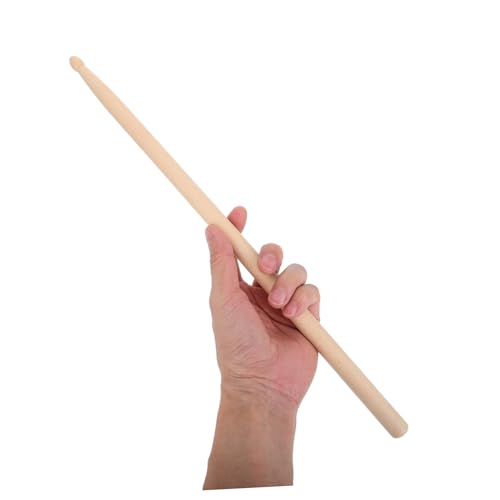 Toyvian 2 pares de baquetas de madera natural para práctica y performance de percusión, tamaño estándar de arce miniatura 3