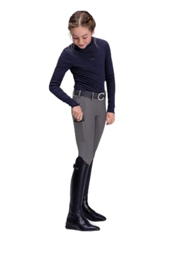 Pikeur Xenia HW 23 - Pantalones de equitación para niños, color gris claro, gris claro, 152 cm