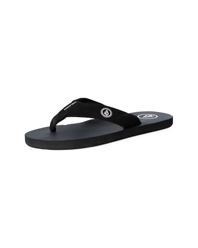 Image of Volcom Men's Daycation Flip Flop Sandal - Soft Brushed Recliner Comfort Foam Footbed