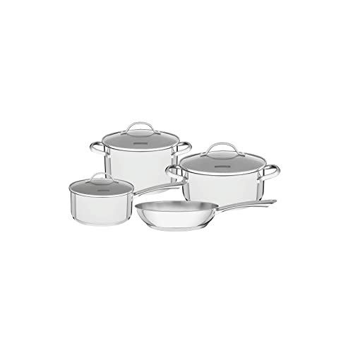 Opiniones y reviews de Bateria de cocina acero inoxidable para comprar online. 50 TRAMONTINA - Batería de Cocina Una, de Acero Inoxidable y Terminación Brillante, Juego de Cocina, con Fondo Triple y Tapas, 7 Piezas