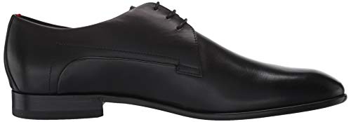 Image of BOSS Hugo by Hugo Men's Dress Appeal Leather Lace Up Derby Uniform Shoe Night, 7.5 Medium US