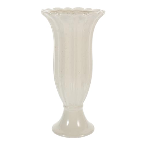 Holibanna Vaso per Fiori da Cimitero in Ceramica Urna Commemorativa per Tomba Fioriera Durevole E Resistente alle Intemperie per Decorazione Cimitero