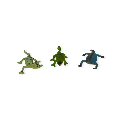 Image of Small Kids Sea & Wild Animal Toys Sets for Fun, Educational, Spark Imagination and Learning (Multi Choice Sets) (Chameleon) 12pcs