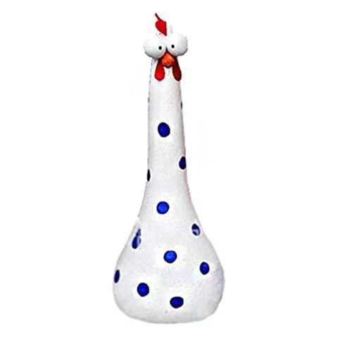 Silly Chicken Decor, Resin Chicken Ornaments, Outdoor Statues, Long Neck Chicken (A) Cover
