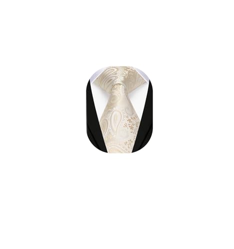 Image of Enlision Ties for Men Solid Color 3.35 inch Formal Business Necktie Classic Satin Mens Wedding Party Ties