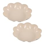 GLEAVI 2 Stück Süßigkeitenschale für den Haushalt Snackhalter Snack-Tablett für das neue Jahr Obstteller für Partys Wurstbrett Fruchtförmige Tryas Plastik Beige