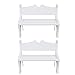 Mini Sedia in legno-2PCS Mini Sedia in Legno Panca Giocattolo Modello Artigianale Ornamenti Accessori per la Decorazione della casa delle Bambole