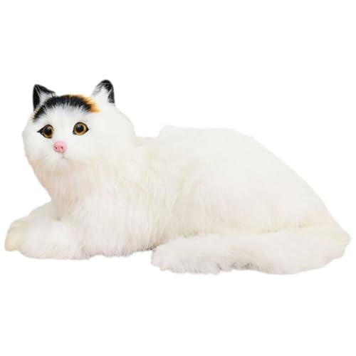 Peluche chat réaliste Beaupretty pour embellir votre salon et vos fêtes