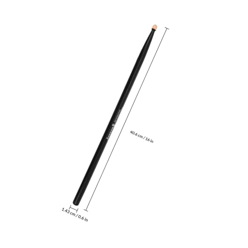 2 pares de baquetas de arce negro para batería, herramienta de percusión para principiantes, punta en forma de gota de agua para tono y agarre suave, ideal para desarrollo de habilidades y creatividad musical miniatura 2