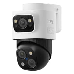 eufy Security PoE Bullet-PTZ Cam S4, 4K UHD, Add-On Cam | Requires eufy NVR, Triple Lens, 360° Coverage, 8X Hybrid Zoom, AI Tracking, Red & Blue Light, PoE Plug & Play, 24/7 Recording