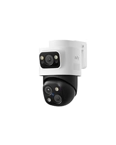 eufy PoE Bullet-PTZ-Kamera S4, 4K UHD, 3-Linsen, 122° Weitwinkel, 360° Schwenk/Neige, verkabelte Außenkamera, 8X Hybrid-Zoom, KI-Tracking, Warnlicht, Farbnachtsicht, PoE Plug&Play, 24/7-Recording