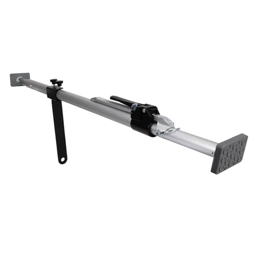 Adjustable Ratchet Cargo Bar 1.2-1.9M Aluminium Load Divider with Rubber Feet, Telescopic Stabilizer Bar for Ute, Van, Truck Includes Divider and Mounting Screws