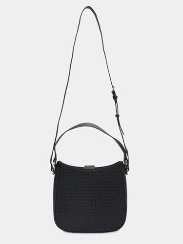 Image of Logo Black Polyester Sling Bag