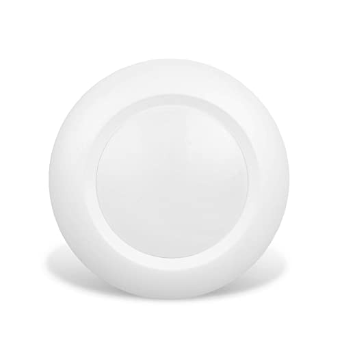 Jullison 6 Inch Led Low Profile Recessed & Surface Mount Disk Light, Round, 15W, 900 Lumens, 5000K Daylight White, Cri80, Driverless Design, Dimmable, Cetlus Listed, White(1 Pack) #TOP4
