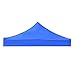 Luzhengyang Tent Top Cover Sunshade Sun Shelter Rain Tarp -ion - - Replacement Canopy for Camping, Garden, Beach - Silver Plaster Material - Various Blue 3x3m