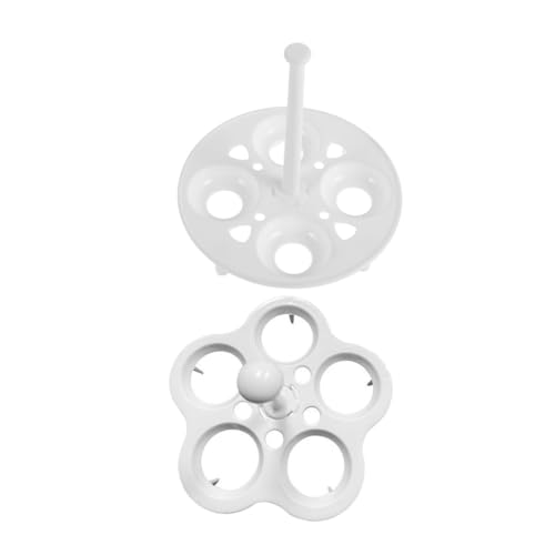 Lurrose 4個 耐熱プラスチック製蒸し卵ラック スロット搭載 プ各 通用養生壺対応 均一加熱で時短調理 多用途蒸し器用スタンド