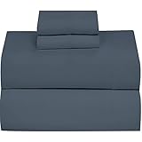 Ruvanti 3 Pcs Twin Size Dark Grey Bed Sheets, Extra Soft Brushed 1800 Microfiber Sheet Set, Wrinkle Resistant, Breathable, Luxurious, Deep Pocket, Warm, Include Flat Sheet, Fitted Sheet, 1 Pillowcase.