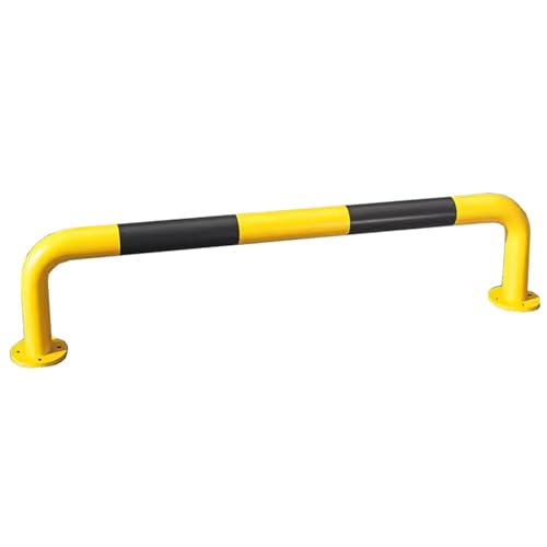 Poteau de borne de sécurité en acier jaune barrière de stationnement pour entrepôt en U