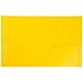 JAM Paper Heavy Duty Plastic Two Pocket Presentation Folders - Yellow - 108/pack
