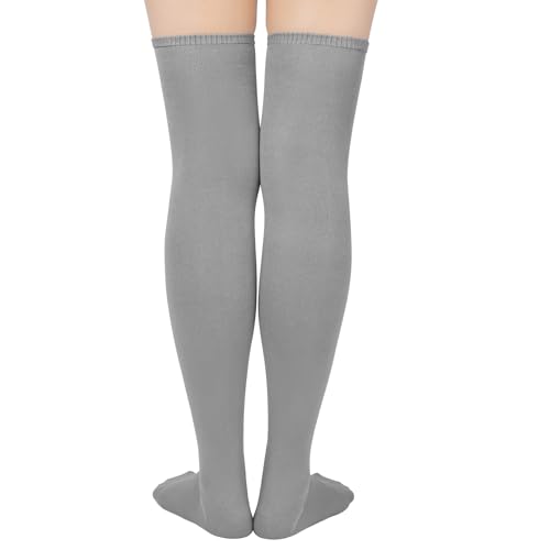 Image of Century Star Womens Casual Stripes Thigh High Long Socks-Thin Over the Knee High Stocking Thigh High Tights Boot Socks