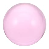 POPETPOP Transparenter Jonglierball 8cm aus Harz Profi Jonglierrequisite für Erwachsene und Anfänger Rosa Kristallkugel für Zirkus Zaubershows und Bühnenauftritte