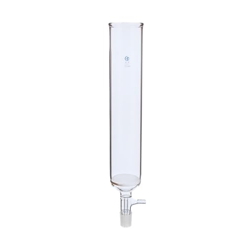 1pcs Lab Glass chromatographic Column with 19#/24# Frosted Connection，Suction Filter Chromatography Column with Sand Plate(40x300mm Joint 19)