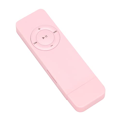Tuidzljd Portatile Supporto per Lettore Musicale Mp3 Mini USB Sport U Disk Mini 32 GB Carta di TF (Rosa)