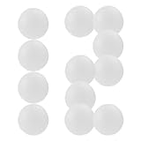 HoazHoald 4 Inch White Mini Volleyballs 12PCS Roundnet Game Ball Throw to Crowd Vinyl Volleyball Signature Memory Water Pool Ball for Party Outdoor Lawn Beach & Tailgating (12 Deflated Pack)