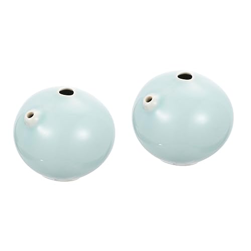 HOMSFOU 2 Pcs Ink Chinese Calligraphy Practice Tool Brush Calligraphy Water Dropper Inkstone Water Container for Office Supplies