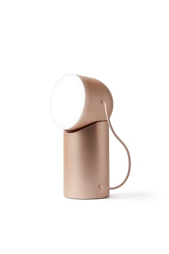 Lexon ORBE Table Lamp with Detachable Magnetic Head - Cordless & Rechargeable LED Lamp for Bedroom Office & Outdoor - Gold