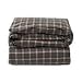 Lexington Checked Cotton Flannel Duvet Cover Dk Gray/Beige, 135x200