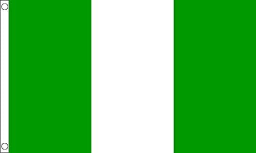 Nigeria Small Flag - 3 x 2 FT - 100% Polyester With Eyelets Banner - FlagSuperstore
