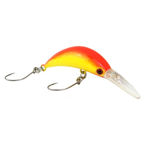 Fishing Tackle Max Unisex – Erwachsene 10C5200346C10 FTM Mega Masu MR Wobbler 3,5cm 35mm 2,5g UV Gold Belly 5200346 Ultra Light Fischen Forellenangeln Barschangeln, Bunt, Normal