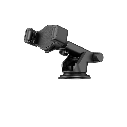 Gabba Goods Roller Grip Car Mount – Long Neck, 360° Rotatable Car Phone Mount - Adjustable Cell Phone Car Mount, Universal Size, Compatible with Samsung, iPhone, GPS and More