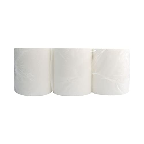 Miniatura 6 de 6 Bobinas De Papel Industrial De Celulosa Blanco Rollos De Papel Industrial De Pasta Virgen 100 Acabado Laminado 3,6 Kg Marca Práctiko
