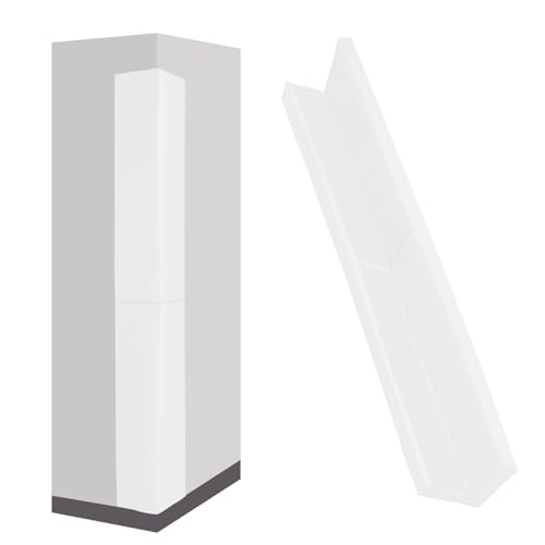 Image of Wall Corner Pads White Two Sides Wall Corner Padding Heavy Duty Wall Safety Padding Waterproof Durable 2 Sides Wall Corner Guards for Protector