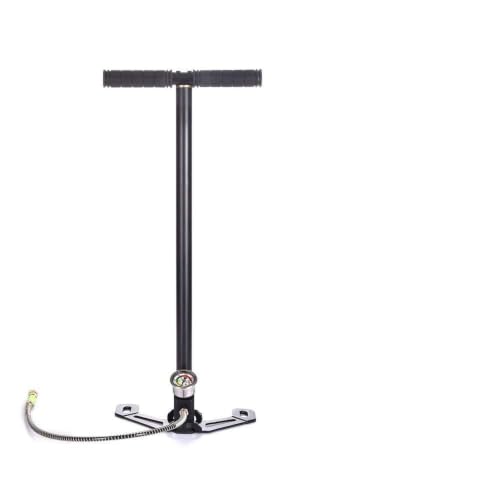 3 Stage Hand Pump Stirrup Charging PCP Air Rifle Gun Gas Filter Gauge Valve Hose 4500PSI