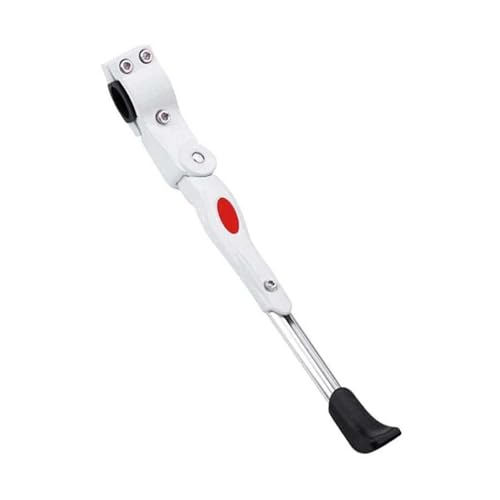 Pata de Cabra para Bicicleta Soporte ajustable para bicicleta de montaña y carretera, soporte de estacionamiento, soporte para bicicleta de montaña, soporte lateral Accesorios de Bicicleta(02 White)