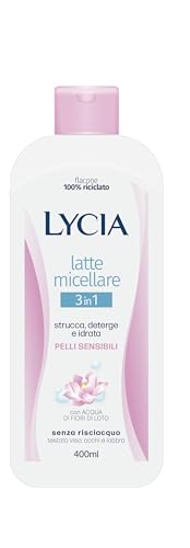 Lycia - Latte Detergente Viso Micellare 3 in 1 Pelli Sensibili 400 ml