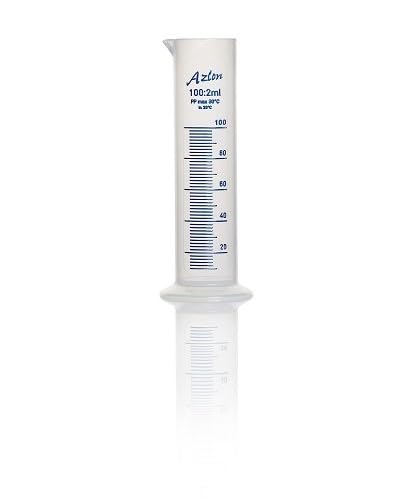 RS PRO Polypropylen Messzylinder, 100ml, ø 40 mm, L. 163 mm, Packung a 5 Stück