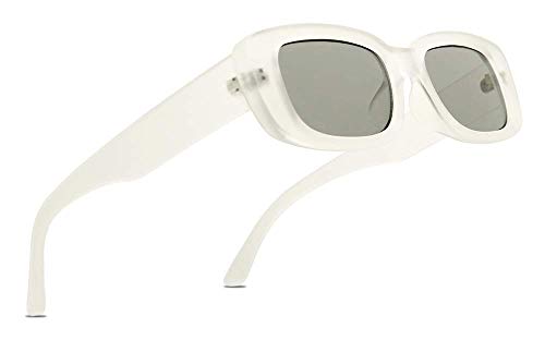 ShadyVEU Slim Retro Squared UV400 Fashion Thick Frosted Frame Candy Colored Lens Unisex Sunglasses2