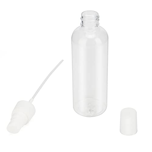 KEILEOHO 60 Pack 4oz Plastic Spray Bottles, Clear Small Fine Mist Clear Spray Bottles with Pump Spray Cap, Refillable Empty Plastic Bottles Travel Bottle Containers for Perfumes, Essential Oils3