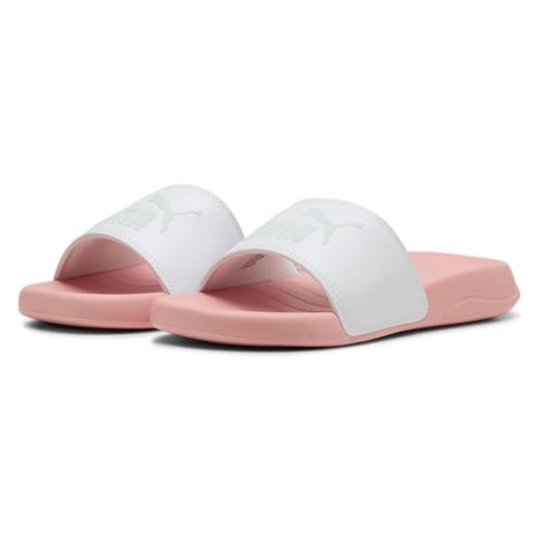 PUMA Popcat 20 JR, Sandalias deslizantes, White-Peaceful Blue-Pink Fruit, 38 EU