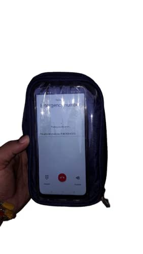FITCOZI Bike Bicycle Polyester Front Frame Tube Bag Waterproof Mobile Phone Holder Sensitive Touch Screen Premium Material Single Zip for Mobiles Below 6.8 Inch (Black) (B09FGPKN5L) Amazon Price History, Amazon Price Tracker