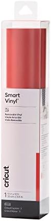 Cricut Smart Removable Vinyl (13in x 12ft, Red) for Explore and Maker 3 - Matless cutting for long cuts up to 12ft