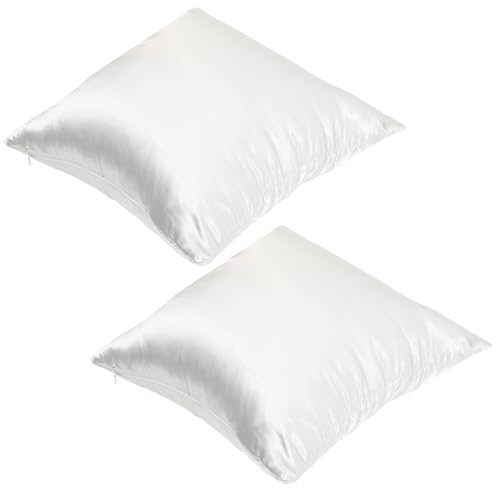Fundas de almohada de satén gris antiarrugas Toyvian para cojines de sofá 2