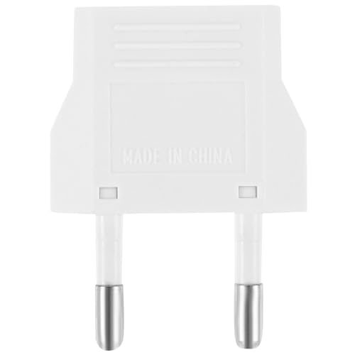 STOBAZA Adaptador Europeo 6A para Enchufe Americano E Italiano, Convertidor Portátil para Viajes, Compacto y Fácil de Transportar, Compatible Ca 220v, Suministro de Energía para Uso